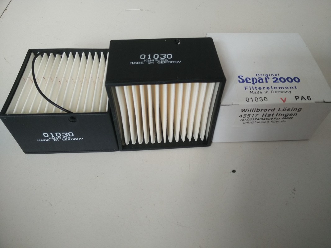 독일 SEPAR 시바이 01030 기름 물 필터 요소