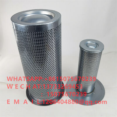 Air compressor oil separator core 250034-122 maintenance; gas and oil separator core 250034-134 inner and outer filter core